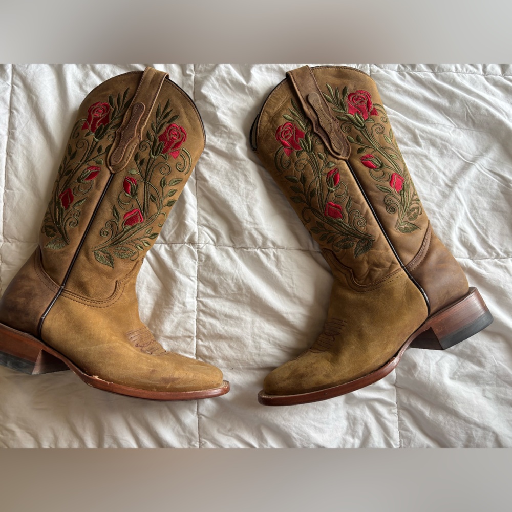 Embroidered cowboy boots
